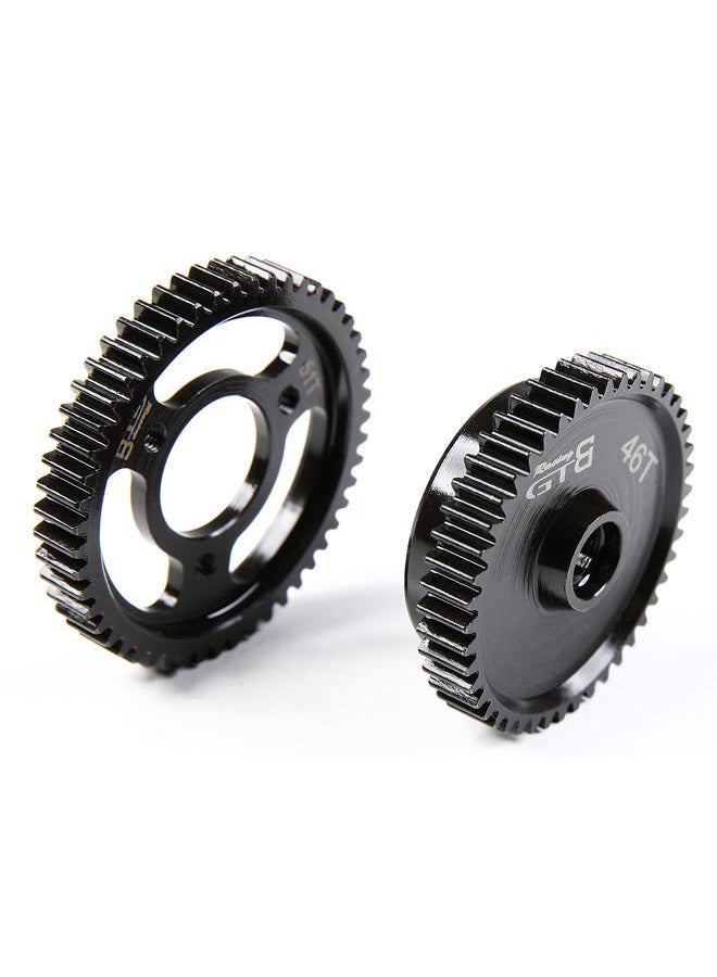 GTBRacing Hard Steel Kyosho FW06 Spur Gear 46T 51T 2 Speed Gear Set Upgrade Part - Image 2