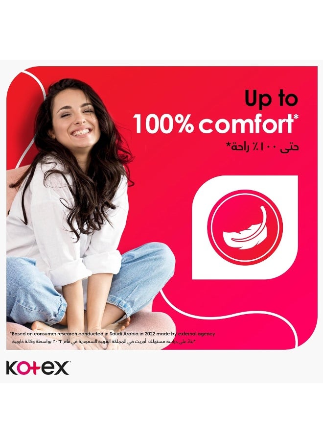 Kotex - Kotex Maxi Protect Thick Pads, Normal Size Sanitary Pads with Wings, 60 - Image 1