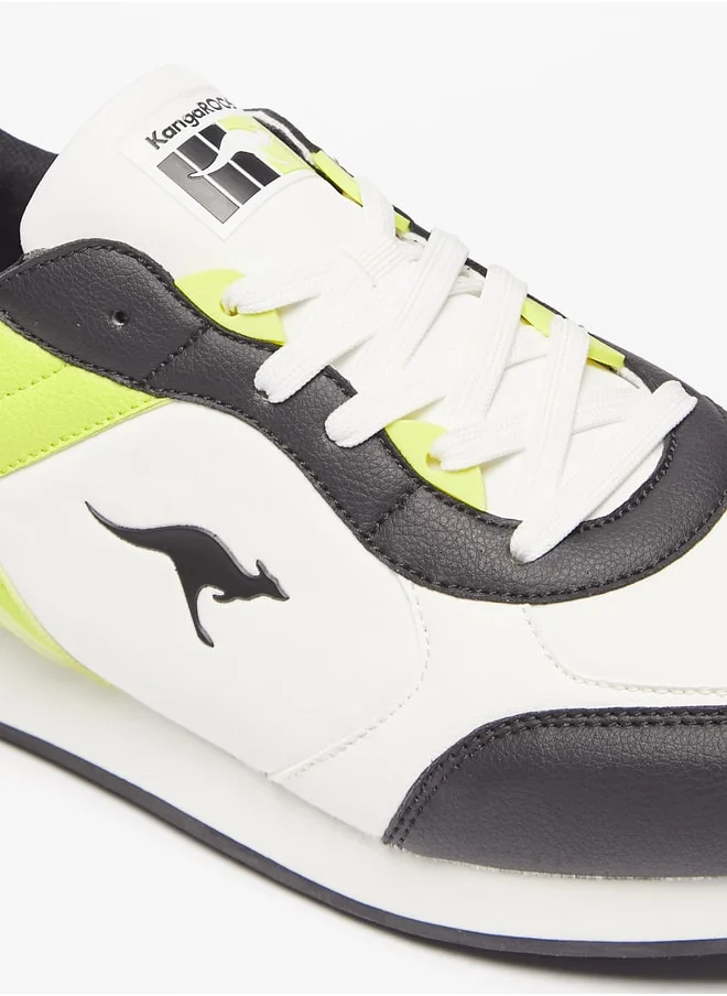 كانغاروس Mens Panelled Lace-Up Casual Sneakers