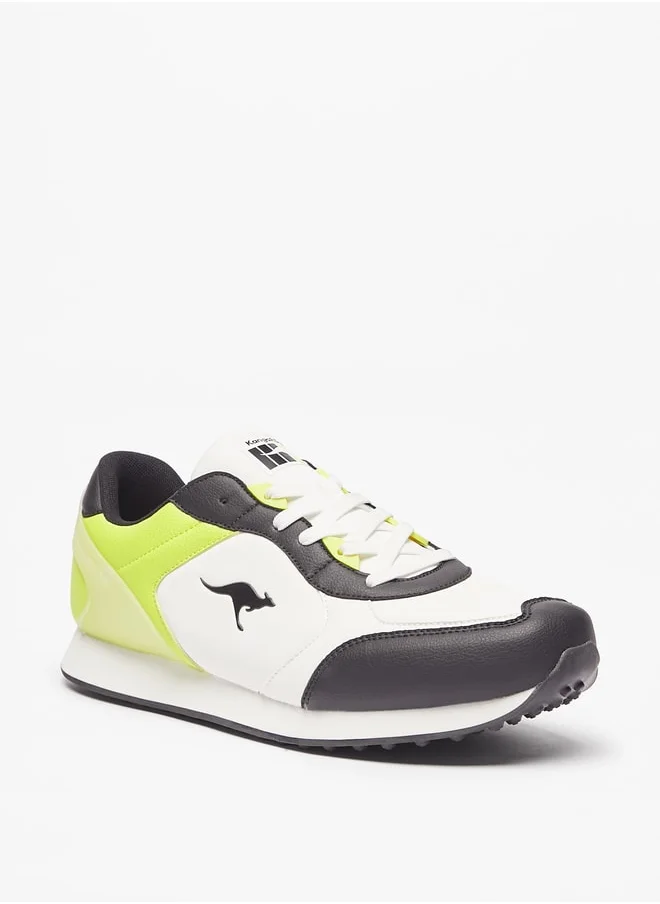 كانغاروس Mens Panelled Lace-Up Casual Sneakers