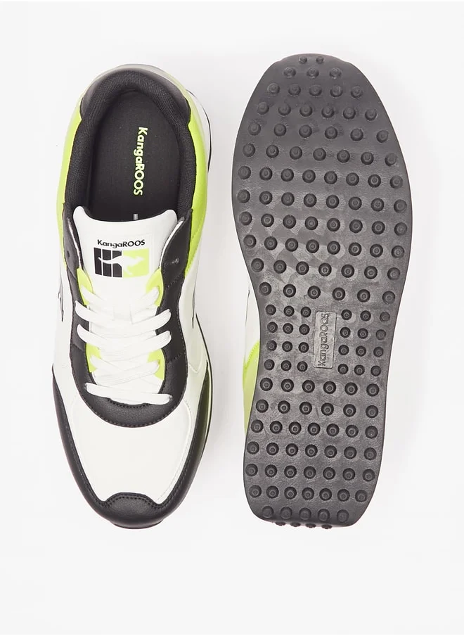 كانغاروس Mens Panelled Lace-Up Casual Sneakers