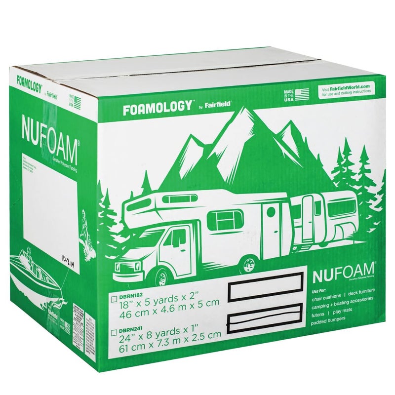 Fairfield NuFoam Pad White 24 x 8 Yards x 1