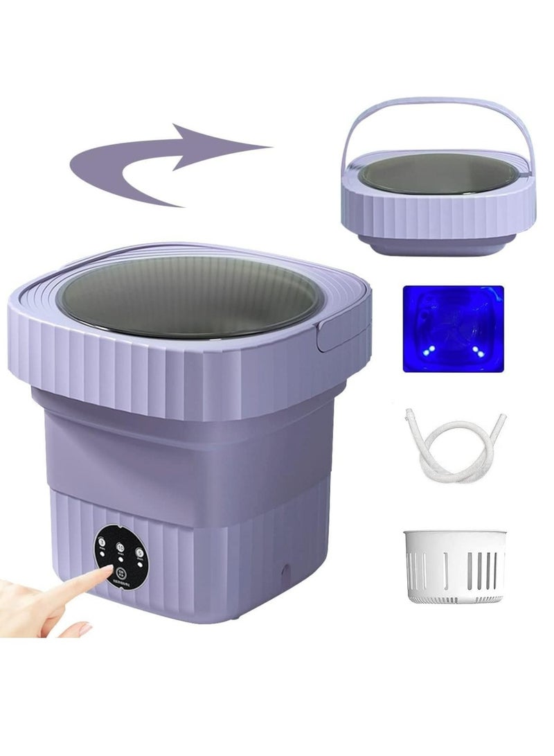 دينكس غسالة صغيرة محمولة قابلة للطي 11 لتر مع مجفف دوار للتنظيف بالموجات فوق الصوتية والتعقيم مع سلة تصريف - Image 3