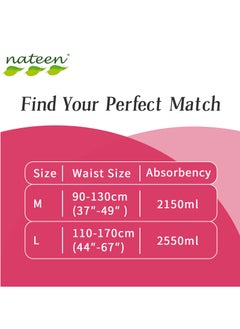 nateen Nateen Flexi Plus Adult Diapers Pants,Incontinence Pull Up,Medium,Waist Size 90-130cm,10 Count Adult Pull Ups,Superior Comfort,Excellent Combination of Protection.  - Image 5