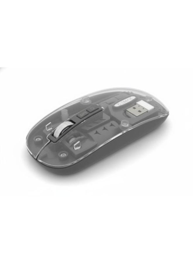Wireless and Bluetooth mouse, rechargeable via USB Type-C – Ergonomic and silent design, compatible with laptops, computers, and tablets, high precision and ideal user comfort. - Image 1