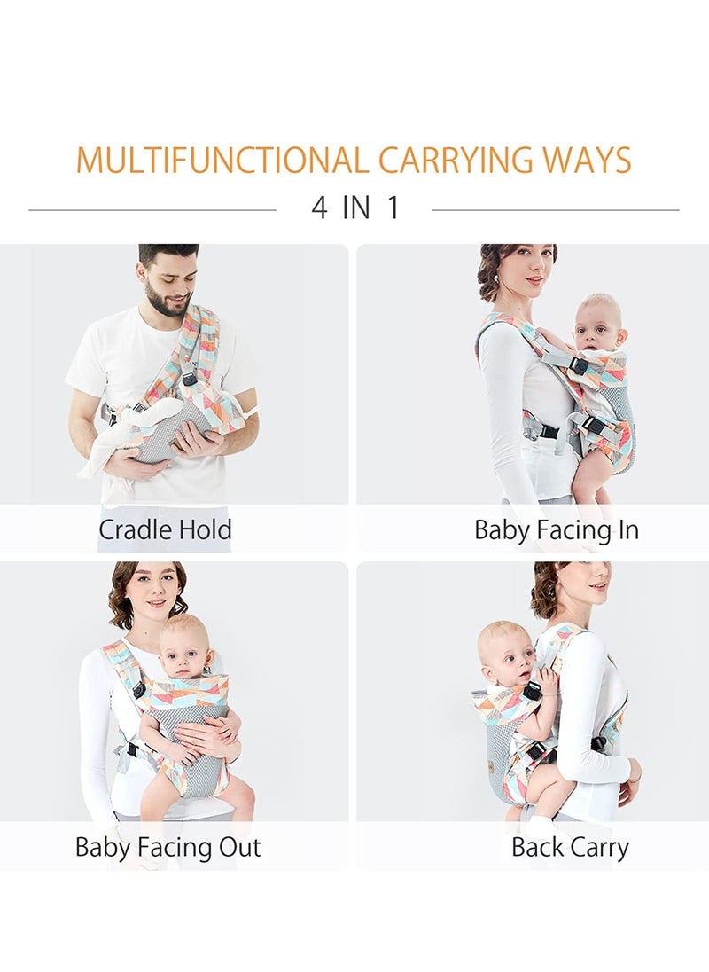 Y&D - Baby Carrier, Lightweight Breathable 4-in-1 Infant Convertible Front and Back Child Carrier Backpack, Multi-Function for Newborn Toddler 0 to 36 Months - Image 1
