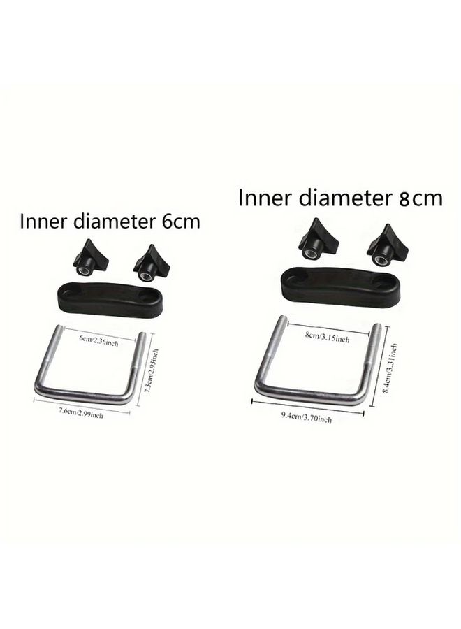 Heavy Duty U Bolt Clamps Universal Inner Diameter 2 36 Inch For Drive Axle And Roof Box Installation - Image 2