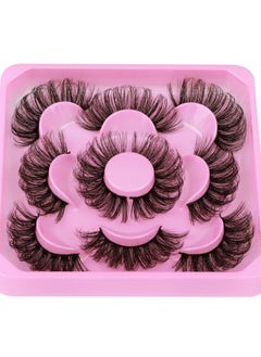 Focipeysa Lashes Mink Fluffy Wispy False Eyelashes 20Mm Dramatic Faux Mink Eyelashes D Curl Long Fake Lashes Pack Look Like Extension  - Image 2