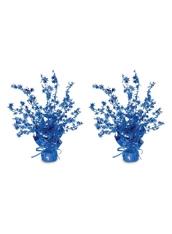 Beistle 2 Piece Star Gleam 'N Burst Centerpieces 15" (Blue) - Image 2