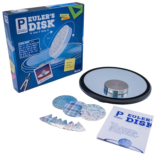 Toysmith Euler’s Disk – Create A Hypnotic Display of Light & Sound- Science Desk Decor for Home and Office – Physics Toys for Adults & Kids 8+ - Image 1