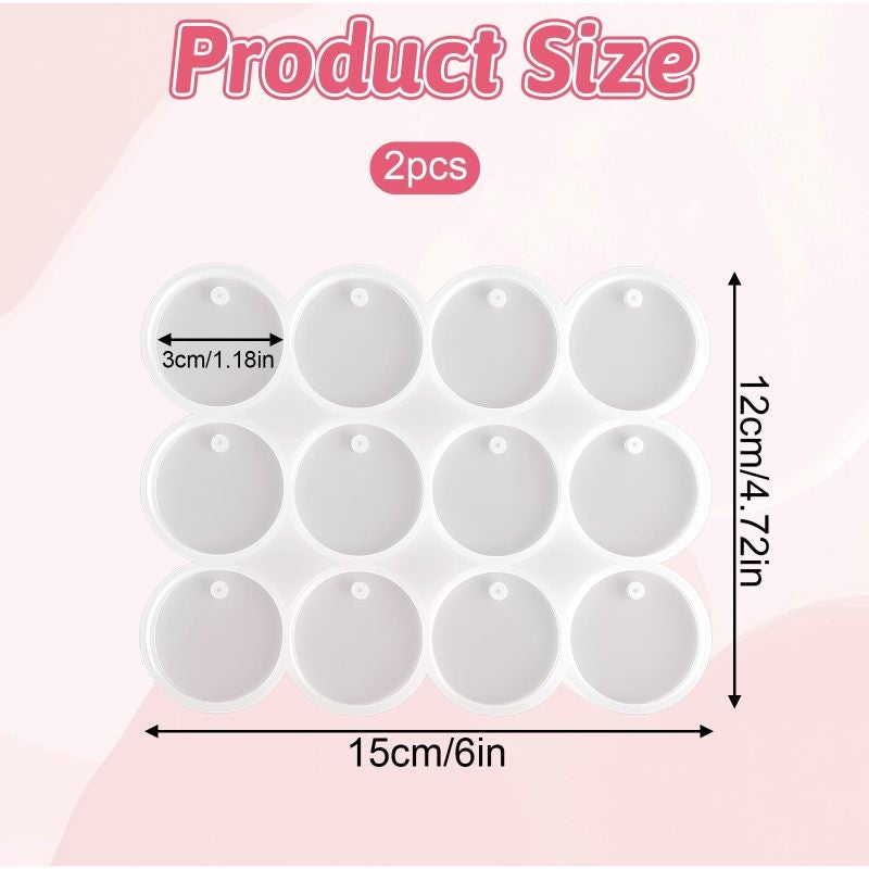 Resin Molds 15*12*0.6cm White Effortless Demolding Silicone Molds - Mirror-Like Finish Without Polishing Jewelry Molds for DIY Craft Makers, Jewelry Makers and Mixed Media Projects - Image 2