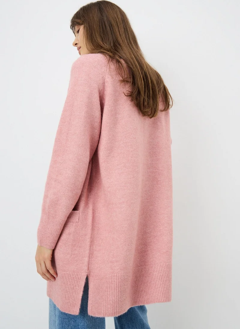 Matalan Pink Longline Open Cardigan