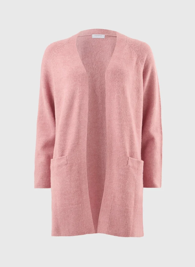 Matalan Pink Longline Open Cardigan