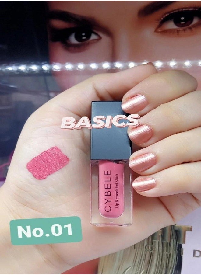 CYBELE - LIP AND CHEEK TINT STAIN NO.01 ROSE - Image 1