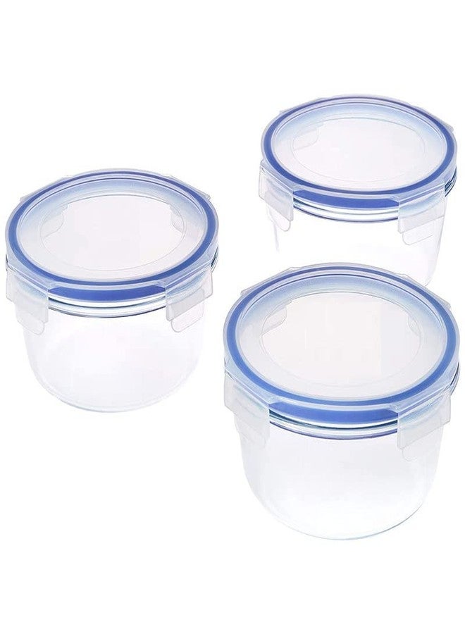 WOOLCO® Lock and Seal Leak-Proof Jar with Lid, 100 ml Plastic, Transparent Tumbler 100ml/airtight Container Leakproof Storage Pack Of 6 - Image 2