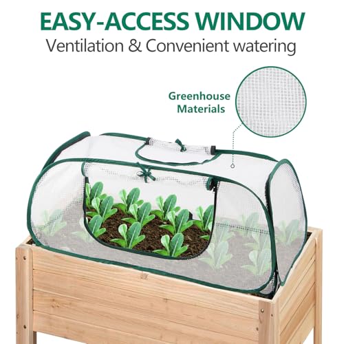 SUMGROW Garden Bed Cover, 45"x22"x16"(H), Plastic Hot House, Garden Row Accelerator, Greenhouse, Freeze Protection Humidity Domes for Gardening Germination and Seedling Propagation - Image 3