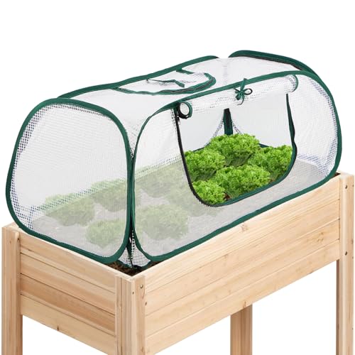 SUMGROW Garden Bed Cover, 45"x22"x16"(H), Plastic Hot House, Garden Row Accelerator, Greenhouse, Freeze Protection Humidity Domes for Gardening Germination and Seedling Propagation - Image 1