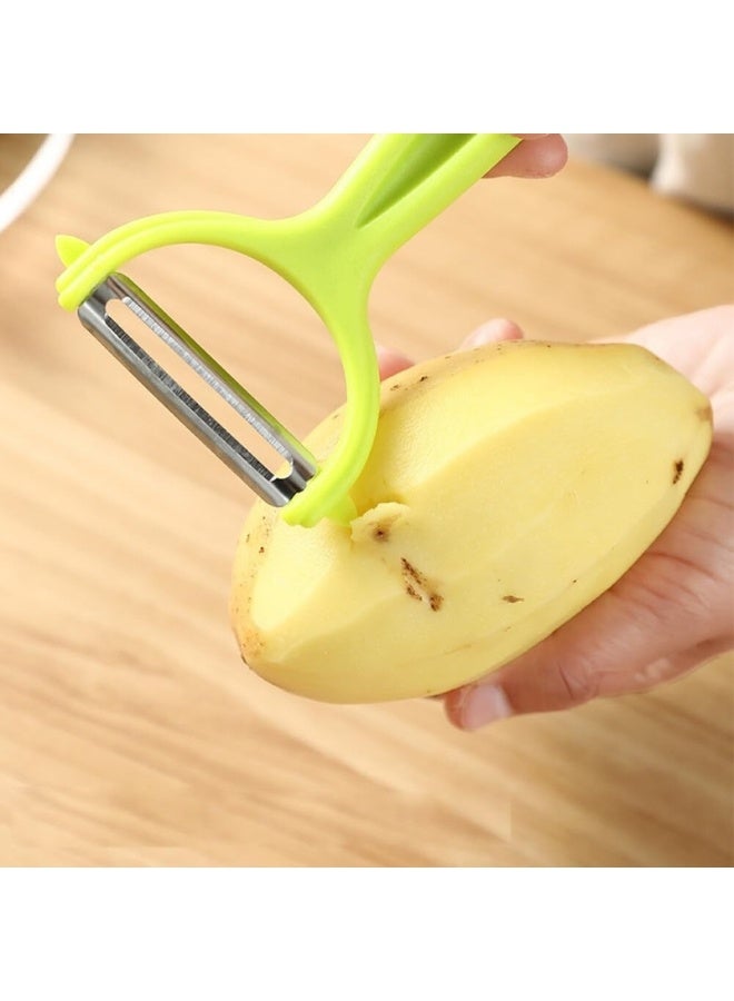 Happy Home 1pcs Peelers for Potato, Vegetable, Apple Peelers for kitchen Original Vegetable Peeler Carbon Steel Blade(Stainless Steel)) - Image 2