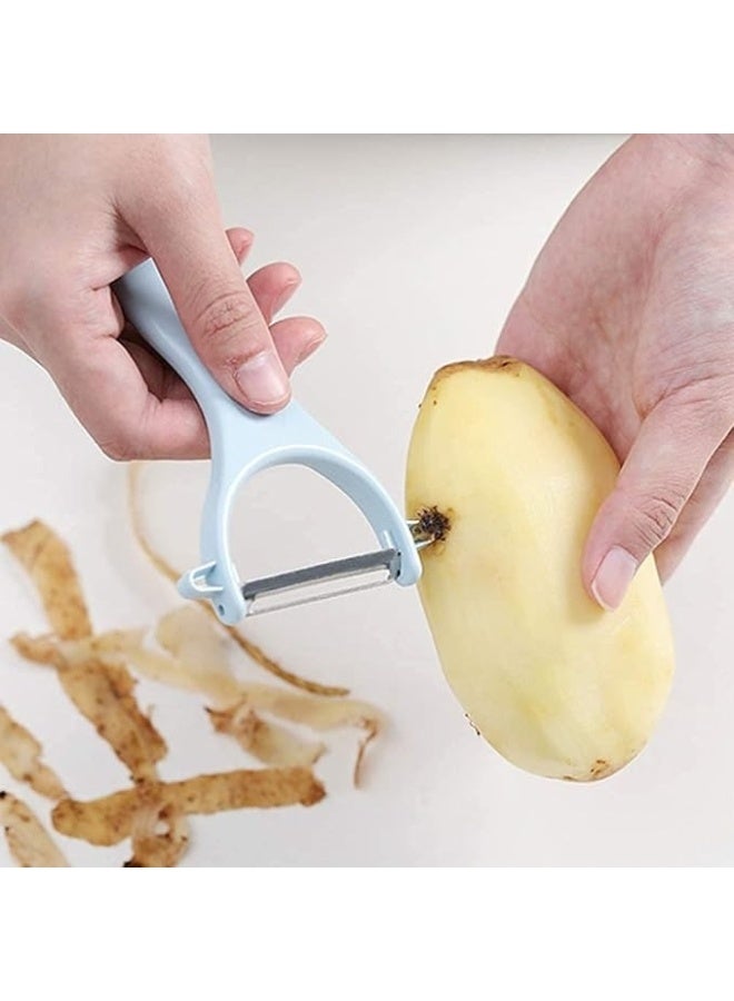 Happy Home 1pcs Peelers for Potato, Vegetable, Apple Peelers for kitchen Original Vegetable Peeler Carbon Steel Blade(Stainless Steel)) - Image 3