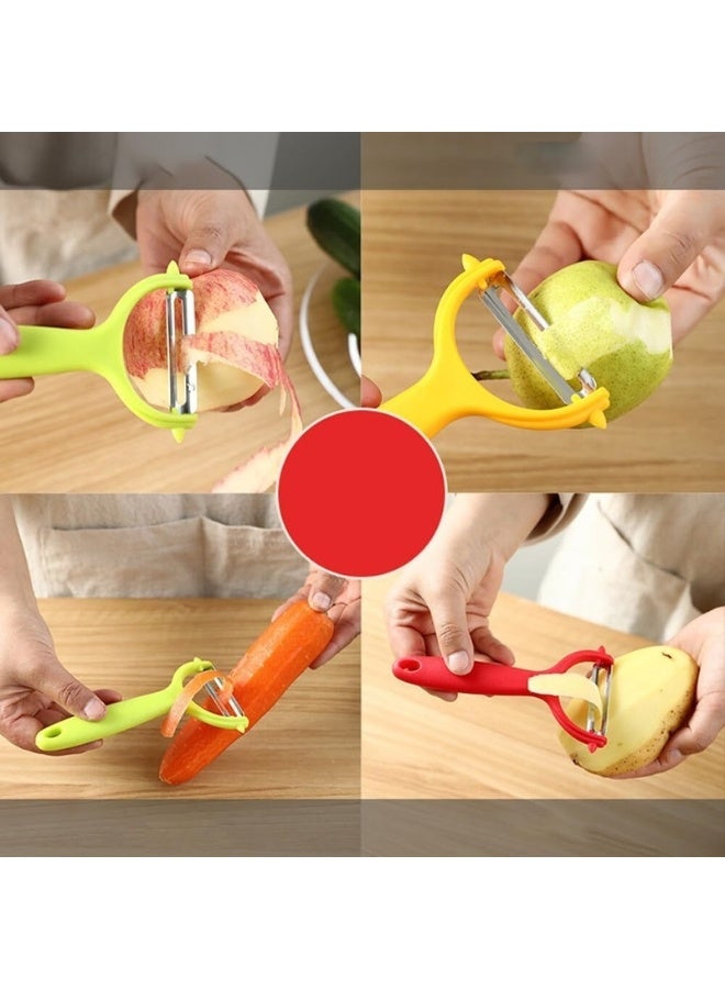 Happy Home 1pcs Peelers for Potato, Vegetable, Apple Peelers for kitchen Original Vegetable Peeler Carbon Steel Blade(Stainless Steel)) - Image 5