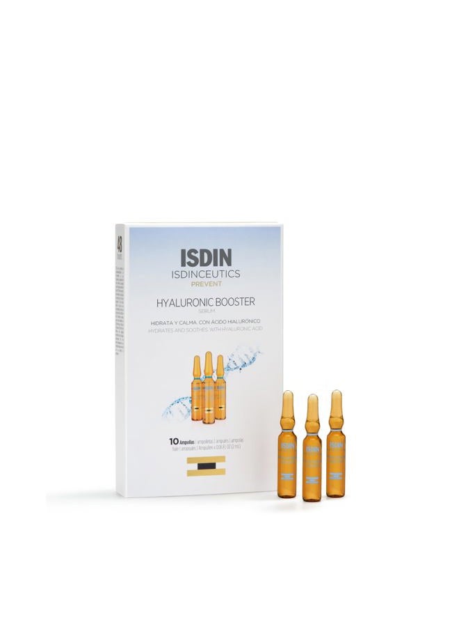ISDIN إيسدينسيوتيكس مكثف حمض الهيالورونيك ومعزز الببتيد - سيروم للوجه في أمبولات، 0.06 أونصة سائلة × 10 أمبولات - Image 1