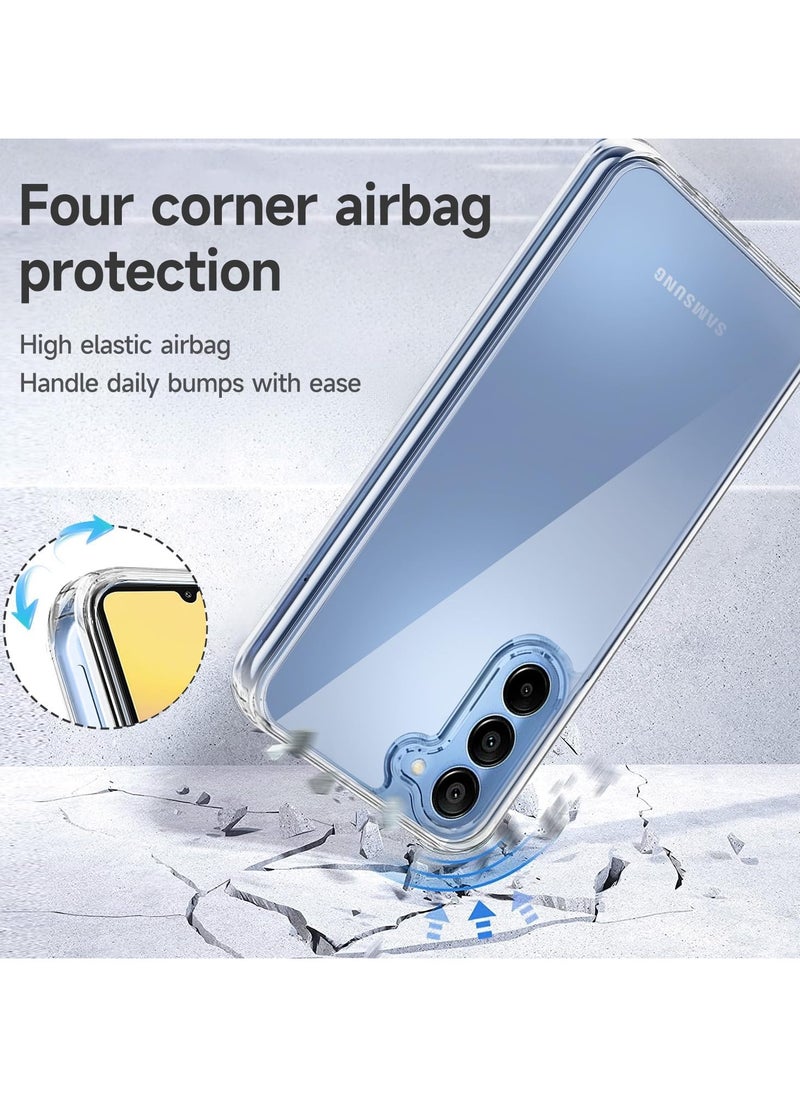 Generic Case Compatible with Samsung Galaxy A15 5G / 4G 6.5-Inch Case Crystal Clear Soft TPU Gel Case Flexible Silicone Anti-Scratch Transparent TPU Cover - Clear  - Image 2