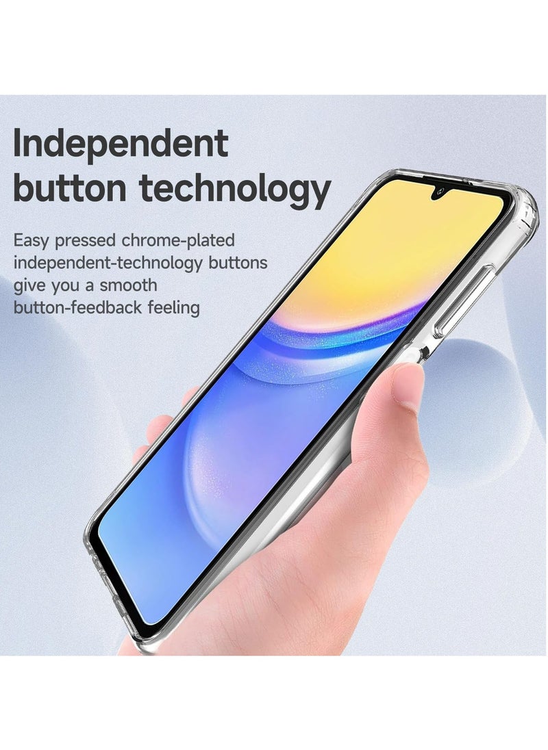 Generic Case Compatible with Samsung Galaxy A15 5G / 4G 6.5-Inch Case Crystal Clear Soft TPU Gel Case Flexible Silicone Anti-Scratch Transparent TPU Cover - Clear  - Image 3