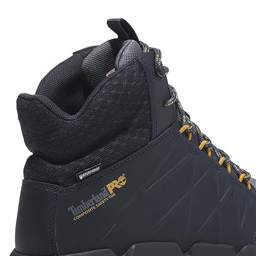 Timberland PRO Men's Morphix 6 Inch Composite Safety Toe Waterproof Industrial Casual Sneaker Boot, Grey/Navy-2024 New, 9 W - Image 3