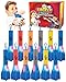 IPIDIPI TOYS Finger Rockets Foam Rocket Launcher for Kids Party Favors HighFlying Air Rockets Fun Gifts for Boys Girls Classroom Prizes Assorted Colors Pack of 12 - Image 2