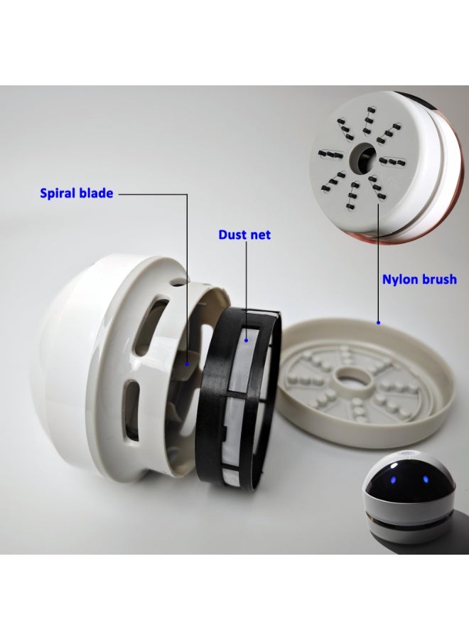 general Desktop Vacuum Cleaner Mini Desk Vacuum Cleaner Portable Dust Crumb Sweeper Cute USB Vacuum for Picking up Crumbs Eraser Crumbs Pet Hairs Flakes Tiny Items on Desk Tabletop Keyboard - Image 3