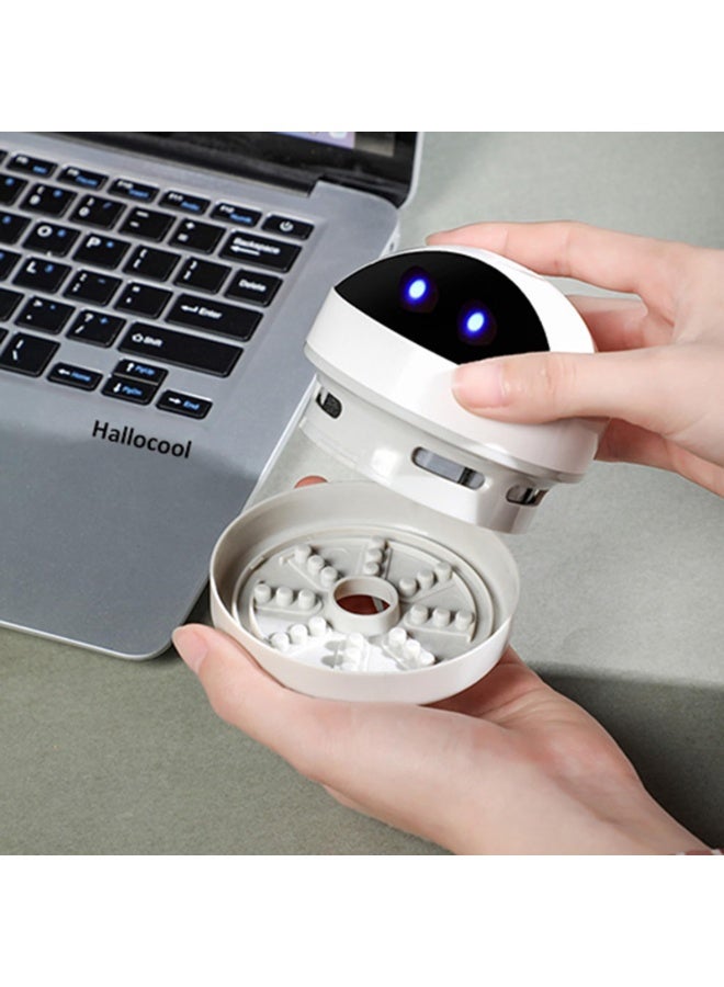 general Desktop Vacuum Cleaner Mini Desk Vacuum Cleaner Portable Dust Crumb Sweeper Cute USB Vacuum for Picking up Crumbs Eraser Crumbs Pet Hairs Flakes Tiny Items on Desk Tabletop Keyboard - Image 4