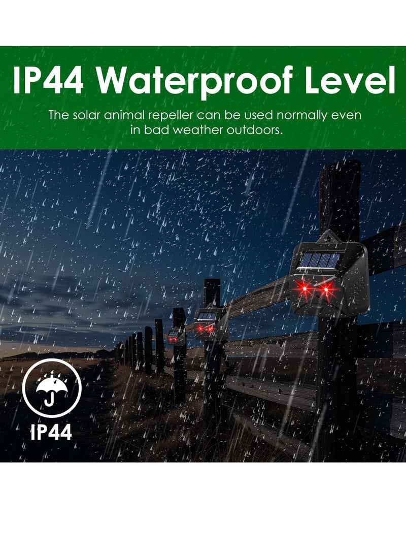 SOLARAE Solar Animal Repeller,Deter Nighttime Invaders with Flashing Red Lights,Humane and Effective,Coyote Repellent Devices Waterproof , Fox, Skunk from Yard Farm - Image 3