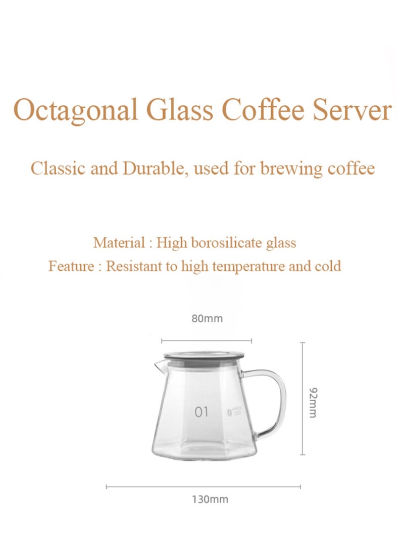 طقم قهوة احترافي فاخر مكون من 6 قطع V60 لصب القهوة، يتضمن مطحنة قهوة يدوية عالية الجودة وغلاية تقطير القهوة باللون الأسود - Image 5