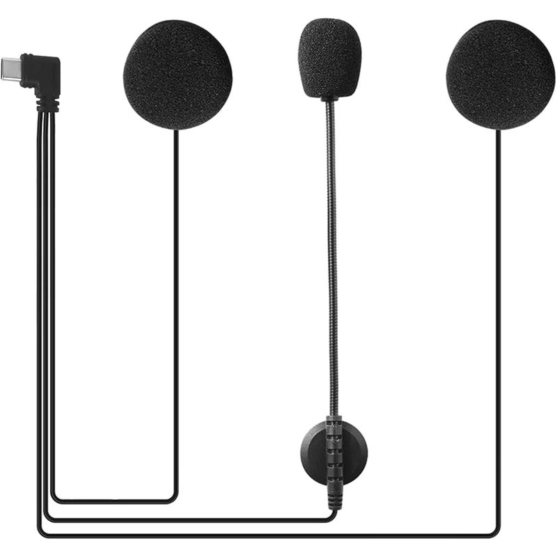 V6 Pro+ Original Type C Headphones Accessories for Q8/V7/MS8/MS20/V4 Plus/New V6 Pro Moto Bluetooth Intercom