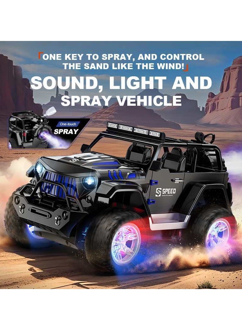 WEISHENGDA Remote Control Car,RC Cars 4x4 Off Road Cars,1:16 Scale,2.4Ghz LED Light Auto Mode Off Road RC ,All Terrain SUV Cars Toys Gifts for Boys Kids Girls Teens. - Image 3