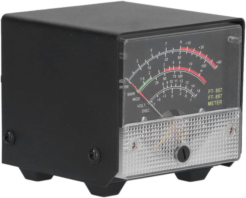 ويوبلز مقياس طاقة نسبة الموجة الموقوفة (SWR) - شاشة استقبال خارجية - غطاء معدني للمكونات الإلكترونية FT-57 FT-97 (أسود) - Image 3