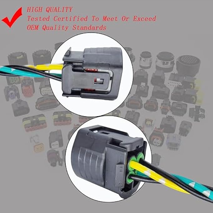 IXGKHC Alternator Harness Connector Plug Replacement for Toyota Corolla 2009-2011, Matrix 2009-2010 Pontiac Vibe 2009-2010 Scion xD 2008-2014, L4 1.8L, 12V 100A 6-Groove Pulley CW, 104210-5490,27060-0T040 - Image 5