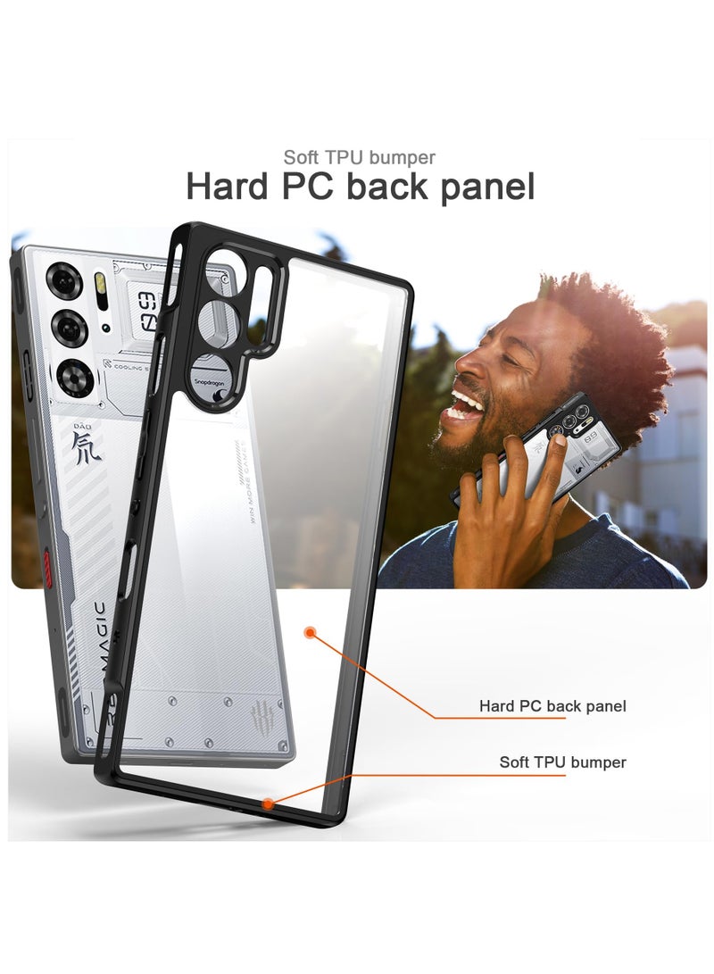 لـ ZTE Nubia Red Magic 9S Pro غطاء / 9S Pro+ / 9 Pro غطاء / 9 Pro+ غطاء، غطاء خلفي مقاوم للصدمات مصنوع من TPU، غطاء واقي شفاف نحيف مقاوم للاصفرار. - Image 5