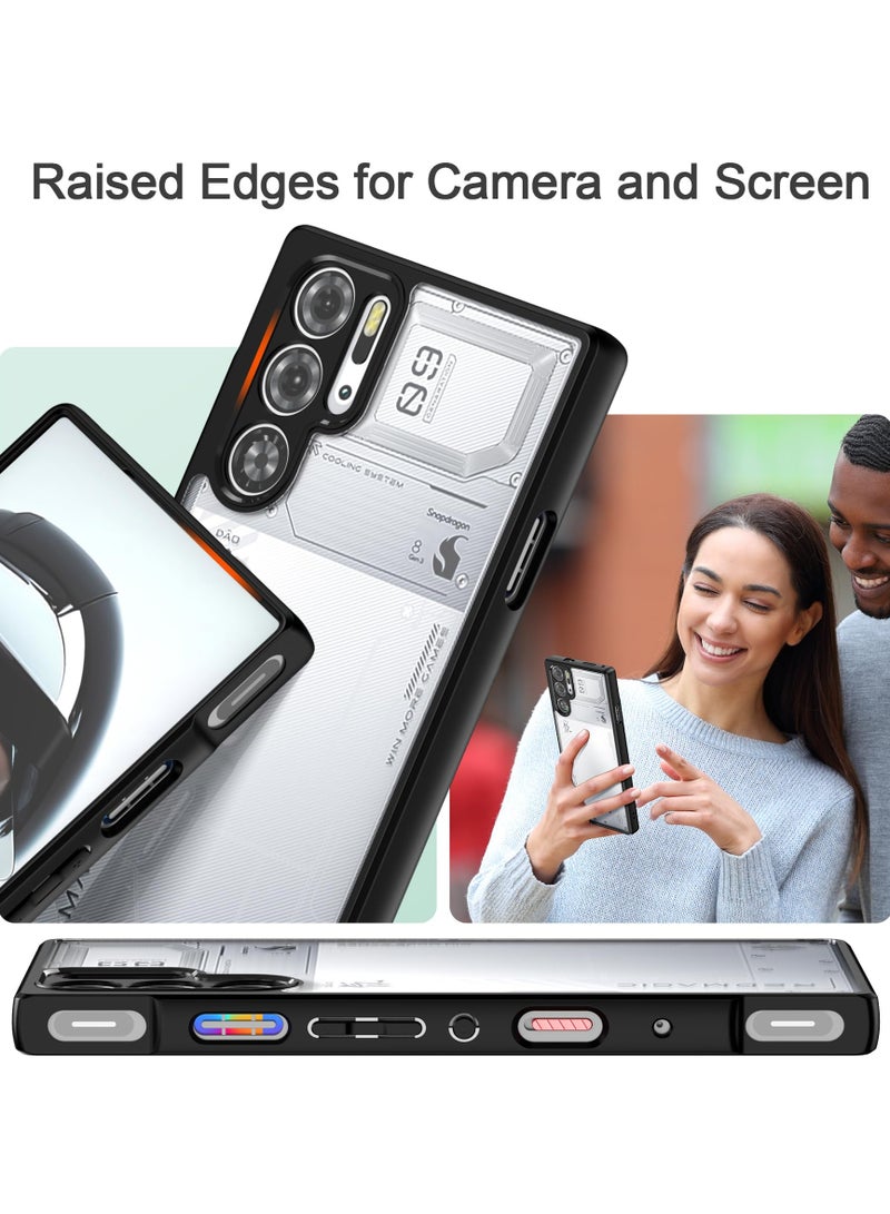 لـ ZTE Nubia Red Magic 9S Pro غطاء / 9S Pro+ / 9 Pro غطاء / 9 Pro+ غطاء، غطاء خلفي مقاوم للصدمات مصنوع من TPU، غطاء واقي شفاف نحيف مقاوم للاصفرار. - Image 4