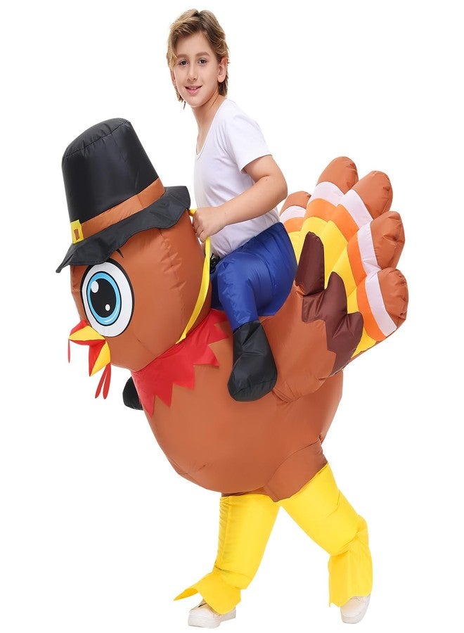 Stegosaurus Inflatable Turkey Costume Kids Thanksgiving Costumes Boys Girls Halloween Costumes Funny Blow Up Costume for Cosplay - Image 1