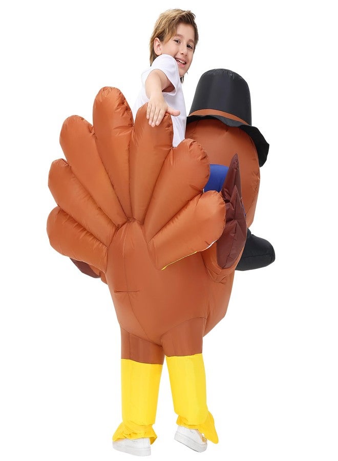 Stegosaurus Inflatable Turkey Costume Kids Thanksgiving Costumes Boys Girls Halloween Costumes Funny Blow Up Costume for Cosplay - Image 2