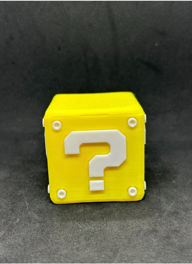 Samu - Switch Console Organizer, TF Card Organizer 2-in-1, Mario Question Mark Logo Game Card Storage Case - Image 1