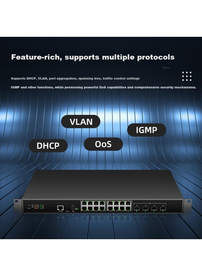 Keeplink Kp-9000-20xhm-x4-acr 2.5g 10g Managed Switch 4x 10g Sfp+ Ports + 16x 2.5g Ethernet Ports Layer 3 Switch - Image 4