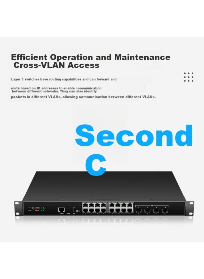 Keeplink Kp-9000-20xhm-x4-acr 2.5g 10g Managed Switch 4x 10g Sfp+ Ports + 16x 2.5g Ethernet Ports Layer 3 Switch - Image 5