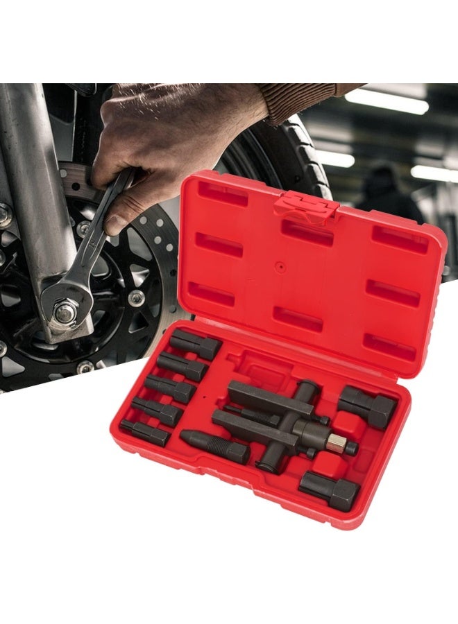 10PCS Motorcycle Blind Hole Bearing Puller Tool Kits with Instructions, 8-25MM Motorcycle Wheel Inner Bearing Removal Puller Tool Set, Bearing Separator Puller Set with Box - Image 4