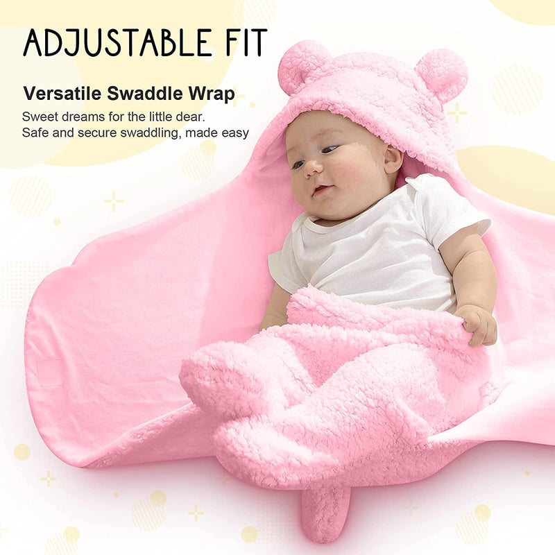 First Kick Baby Blankets New born Pack of Hooded Supersoft Wearable wrapper Cum Baby Sleeping Bag for Babies (70 cm x 76 cm, 0-6 Months) - Image 3