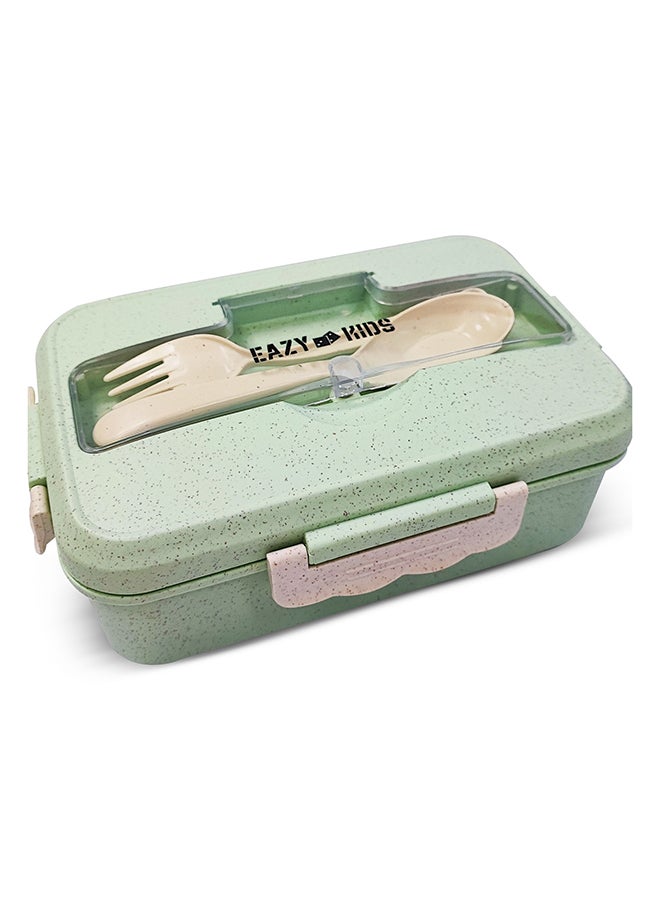 Eazy Kids Eazy Kids Wheat Straw Leakproof Eco Bento Lunch Box - Green (1000ml) - Image 1
