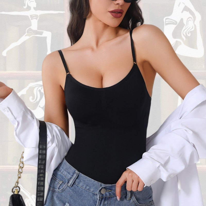 [With Breast Pad] Upgraded Version Of Body-Shaping One-Piece Tummy-Tightening Butt-Lifting Corset, Tight-Fitting Suspender-Shaping Slimming Bodysuit - Image 3