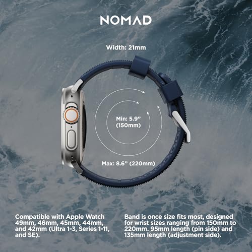 NOMAD حزام NOMAD المتين لساعات آبل - 45/49 مم أزرق أطلنطي - Image 4