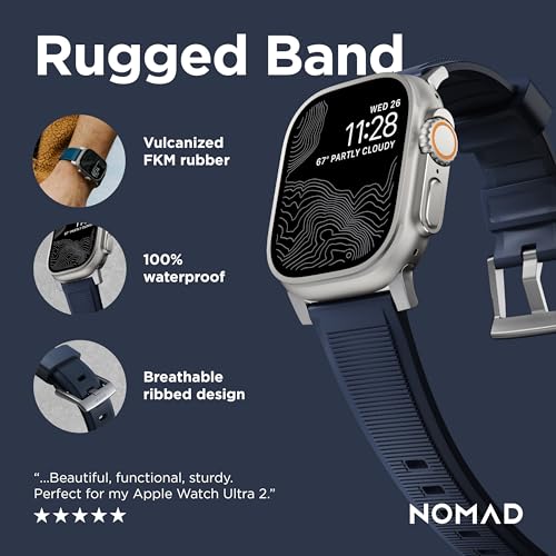 NOMAD حزام NOMAD المتين لساعات آبل - 45/49 مم أزرق أطلنطي - Image 2